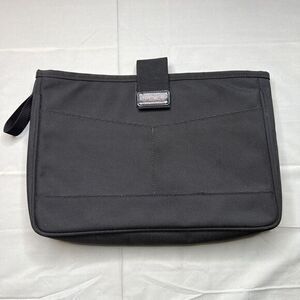 TUMI Laptop Tablet Sleeve Portfolio‎ w/ Cushioned Ballistic Nylon Black EUC